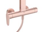 Sistema Doccia Alu+ Con Termostatico Per Doccia Cflow Rosone