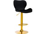 4Rico Bar Hocker Qs-B15 Velluto Nero