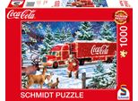 Schmidt Spiele 57598 Camion Di Natale Della Coca Cola, Puzzle Da 1000 Pezzi