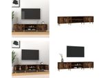 Vidaxl Mobile Tv In Rovere Fumé 180X31,5X40 Cm Materiale A Base Di Legno - Mobile Tv - Mobili Tv - Mobili Tv - Porta Tv