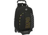Zaino Scuola Con Ruote Blackfit8 Zone Nero 32 X 42 X 15 Cm