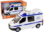 Auto Della Polizia Auto Della Polizia Che Guida Attrito Rumore Luce