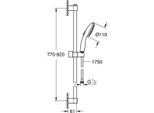 Grohe Set Asta Doccia Tempesta 110 261633 900Mm 2 Tipi Di Getto Ws Cromo