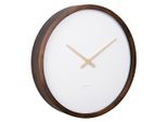Karlsson - Orologio Da Parete Ancho Large - Legno Scuro