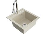 Mexen Vito Lavello In Granito A 1 Vasca Con Rubinetto Da Cucina Elia, Beige - 6503-69-670101-00