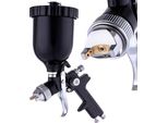 Pistola A Spruzzo Technic H-827P Hvlp Con Ugello Da 2,0 Mm E Serbatoio Da 600 Ml (Nero)