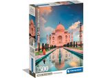Clementoni - 1500P Taj Mahal - 59.2 X 84.3 Cm - With Poster