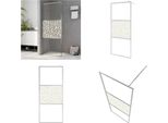 Vidaxl Schermo Doccia Per Cabina Doccia Esg Design Vetro Pietra 115X195 Cm - Schermo Doccia - Schermi Doccia - Cabina Doccia - Docce Walk-In