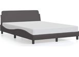 Struttura Letto Vidaxl "Dover"" Grigio 140X200 Cm In Pelle Finta"