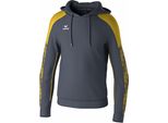 Erima Evo Star Felpa Con Cappuccio Uomo - Grigio / Giallo