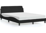 Vidaxl Struttura Letto "Dover"" Nera 120X200 Cm In Velluto"