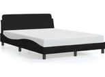 Vidaxl Struttura Letto "Dover"" Nero 120X200 Cm In Tessuto"