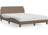 Vidaxl Struttura Letto "Dover"" Cappuccino-Marrone 120X200 Cm In Pelle Finta"
