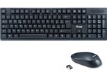 Equip 245223 Tastiera + Mouse Wireless Equip, Layout Italiano Nero