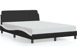 Vidaxl Struttura Letto "Dover"" Bianco E Nero 120X200 Cm In Pelle Finta"