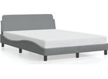 Vidaxl Struttura Letto "Dover"" Grigio Chiaro 120X200 Cm Tessuto"
