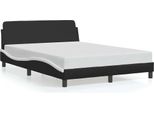 Vidaxl Struttura Letto "Dover"" Bianco E Nero 140X200 Cm In Pelle Finta"