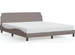 Vidaxl Struttura Letto "Dover"" Taupe 180X200 Cm In Tessuto"