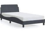 Vidaxl Struttura Letto "Dover"" Grigio Scuro 100X200 Cm In Velluto"