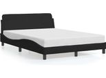 Vidaxl Struttura Letto "Dover"" Nera 140X190 Cm In Velluto"
