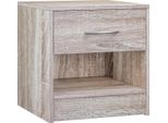 Casaria® Comodino 41X39X28 Cm Spazioso Cassetto Portaoggetti Con Maniglia Ripiano Aperto Comodini Tavolino Da Notte Arredamento Camera Da Letto