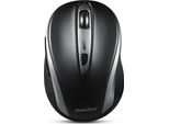 Mouse, Perixx PERIMICE-721 Ib Ergonomico Senza Fili, 5 Tasti, Argento/Nero