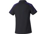 Erima Evo Star Poloshirt Function - Nero/Ultra Viola, Taglia:44