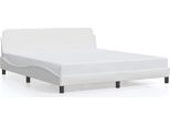 Vidaxl Struttura Letto "Dover"" Bianca 180X200 Cm In Pelle Finta"