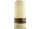 Lumineo Candela Led Gigante Bianco Crema Ø 12,5 Cm 25 Cm - Plastica
