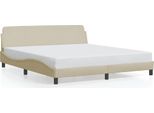 Vidaxl Struttura Letto "Dover"" Crema 180X200 Cm Tessuto"