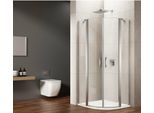 Loro Cabina Doccia Quadrante 900X900Mm, Vetro Trasparente
