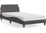 Struttura Letto Vidaxl "Dover"" Grigio 100X200 Cm In Pelle Finta"