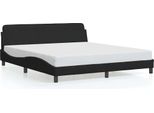 Vidaxl Struttura Letto "Dover"" Nera 180X200 Cm In Velluto"