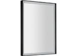 Sapho Sort Led - Specchio Con Illuminazione A Led, 600X800 Mm, Nero Opaco ST080