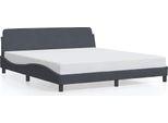 Vidaxl Struttura Letto "Dover"" Grigio Scuro 180X200 Cm In Velluto"