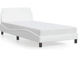 Vidaxl Struttura Letto "Dover"" Bianca 100X200 Cm In Pelle Finta"