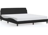 Vidaxl Struttura Letto "Dover"" Nera 180X200 Cm In Pelle Finta"