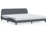 Vidaxl Struttura Letto "Dover"" Grigio Scuro 200X200 Cm In Velluto"