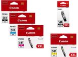 Canon CLI-581BK Xxl / PGI-580XXL Confezione Da 5 Pezzi