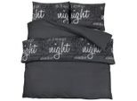 Vidaxl Set Di Biancheria Da Letto Nera 140X200 Cm In Cotone