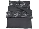 Vidaxl Set Di Biancheria Da Letto Nero 135X200 Cm Cotone