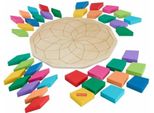 Fisher-Price Puzzle Di Legno Mandala - Puzzle Da 40 Pezzi Con Motivi Geometrici HXT94