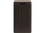 Cestino In Plastica Per Esterni Toomax Rio Garden 38 X 38 X 65 Cm 80 L Marrone