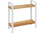 Scaffale Da Cucina Wenko Mod. Louisa, 2 Ripiani, 2 Ripiani In Legno D'acacia