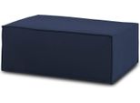 Talamo Italia Pouf Assisi 70X100X43H Cm Blu, Sfoderabile Blu Italy