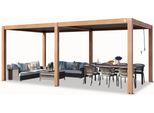 Primeyard Pergola 3X6 M Montanti In Alluminio Look Legno Con Tetto A Doghe In Alluminio Gazebo Da Giardino