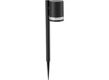 Fyce Lampada Da Giardino Dritto Cella Solare Ultra Efficiente Led 200Lm Nero