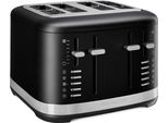 Kitchenaid Tostapane A 4 Fette Artisan 5KMT4109, Colore:Nero Opaco