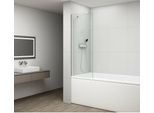 Schermo Da Bagno Fisa 800X1500Mm, Cromo, Vetro Trasparente