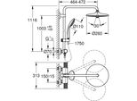 Sistema Doccia Con Miscelatore Termostatico Grohe Quickfix Vitalio Joy Nero 26403KF2
